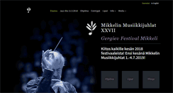 Desktop Screenshot of mikkelinmusiikkijuhlat.fi