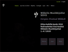 Tablet Screenshot of mikkelinmusiikkijuhlat.fi